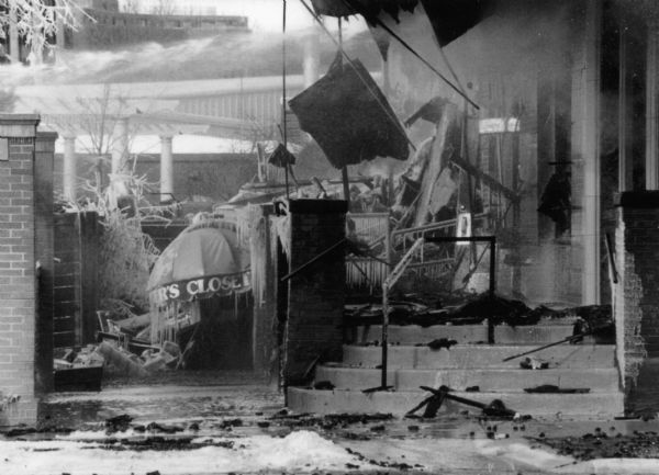 Barber's Closet fire damage